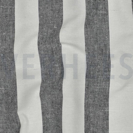 COTTON YARN DYED STRIPES & CHECKS BLACK #7
