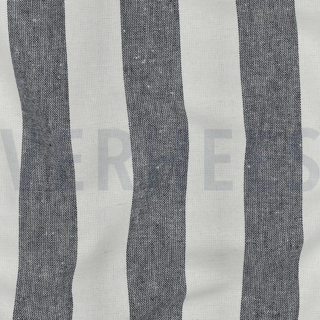 COTON TEIL FIL RAYURES & CARREAUX BLEU MARINE #7