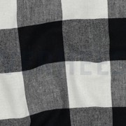 COTTON YARN DYED STRIPES & CHECKS BLACK (thumbnail) #2