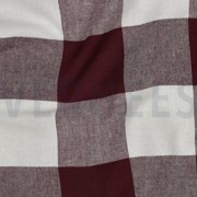 COTTON YARN DYED STRIPES & CHECKS AUBERGINE (thumbnail) #2