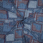 VISCOSE RADIANCE DIGITAL PATCHWORK BLEU (thumbnail) #2