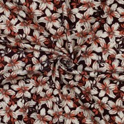 VISCOSE ROSELLA STRETCH BLOEMEN BORDEAUXROOD (thumbnail) #2