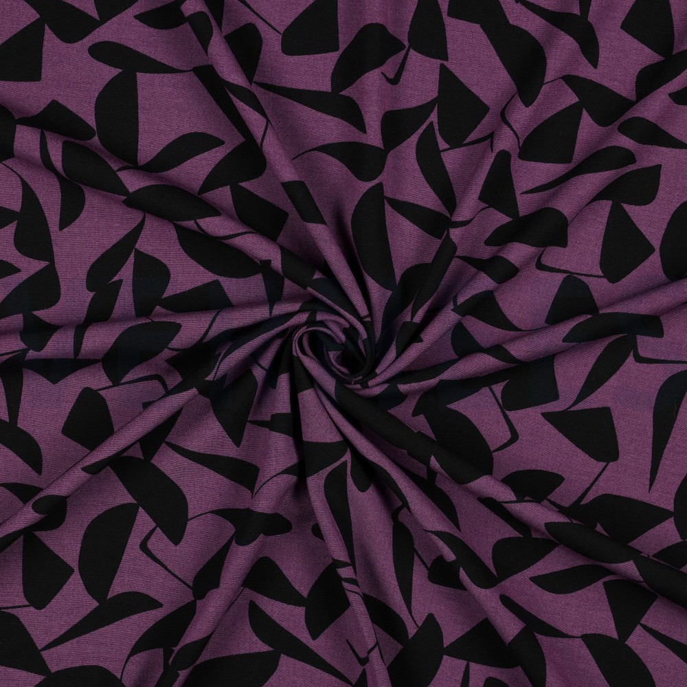 VISCOSE POPLIN STRETCH ABSTRACT PAARS #7