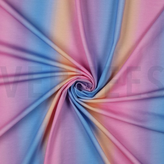 JERSEY DIGITAL REGENBOGEN BLAU/ROSA #7