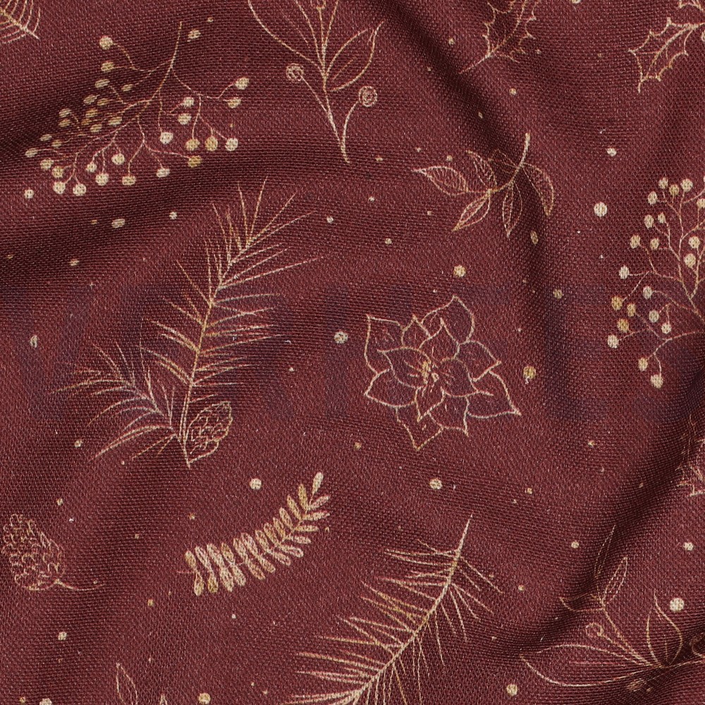 CANVAS DIGITAL CHRISTMAS HOME BURGUNDY #7