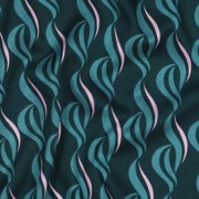 VISCOSE ROSELLA STRETCH ABSTRACT PETROL (thumbnail) #2