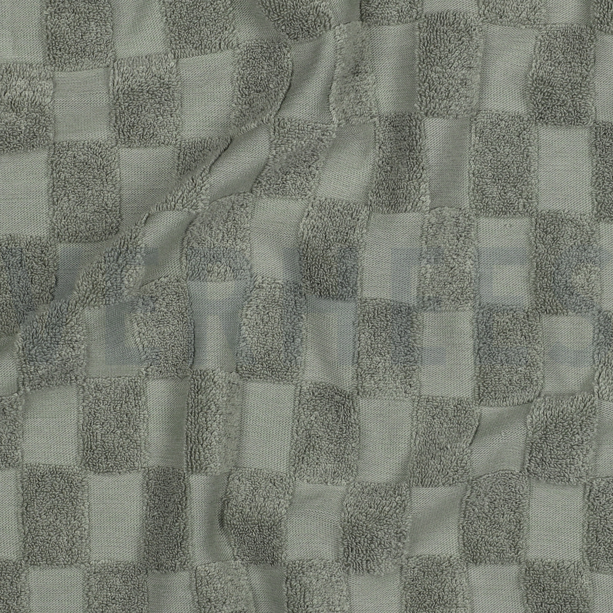 COTON ÉPONGE TRICOT CARREAUX VERT (high resolution) #2