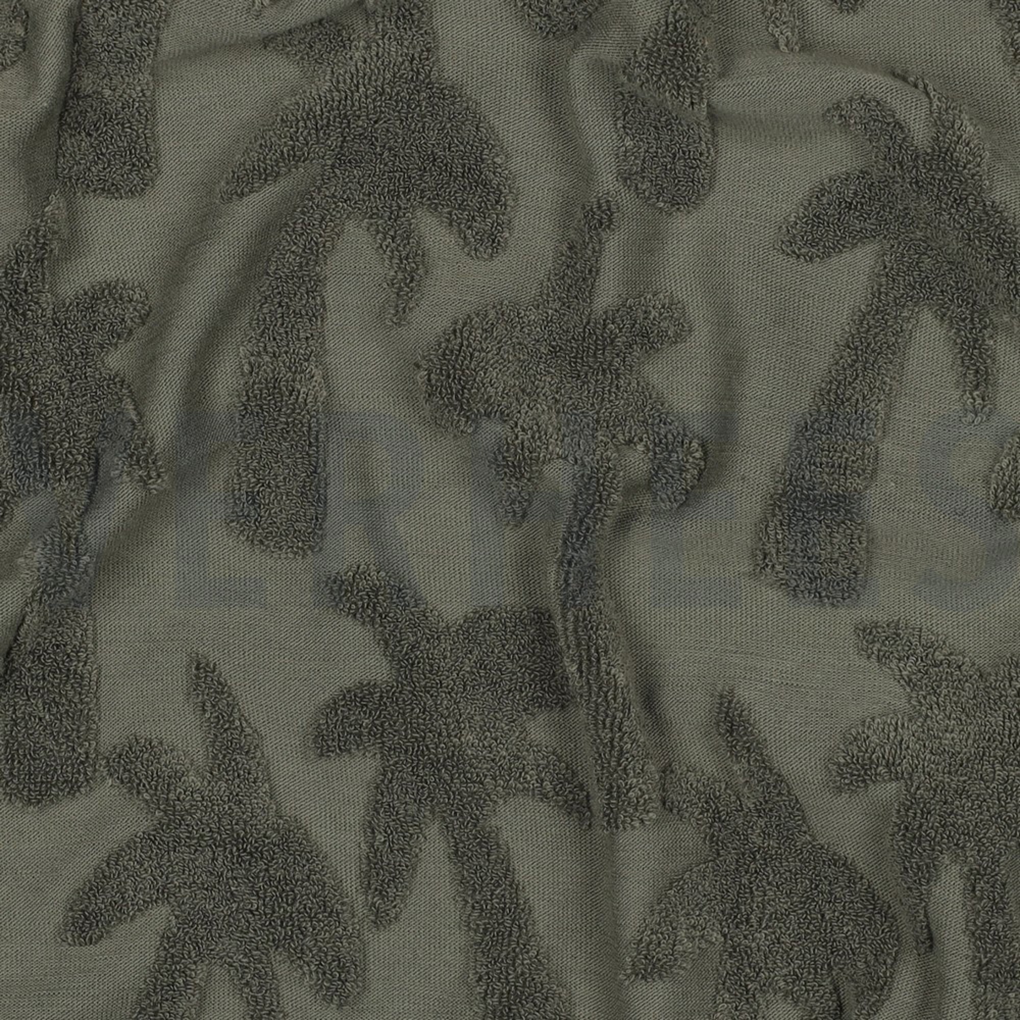 COTTON TOWELLING KNIT PALMTREES ARMY GREEN (high resolution) #2