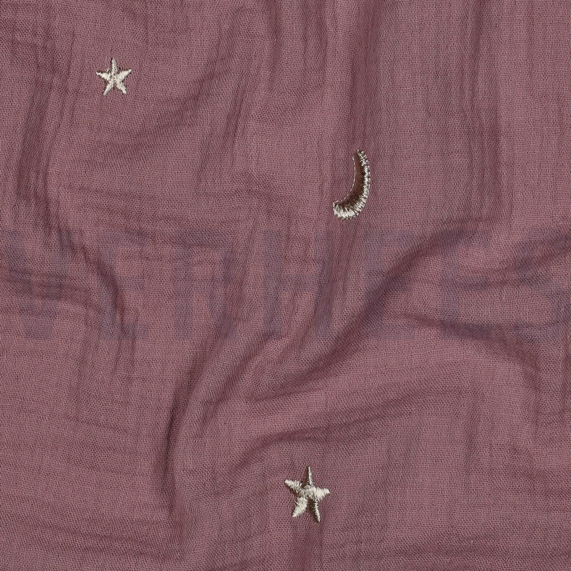 MUSSELIN STICKEREI STERNE ALT LILA (high resolution) #2