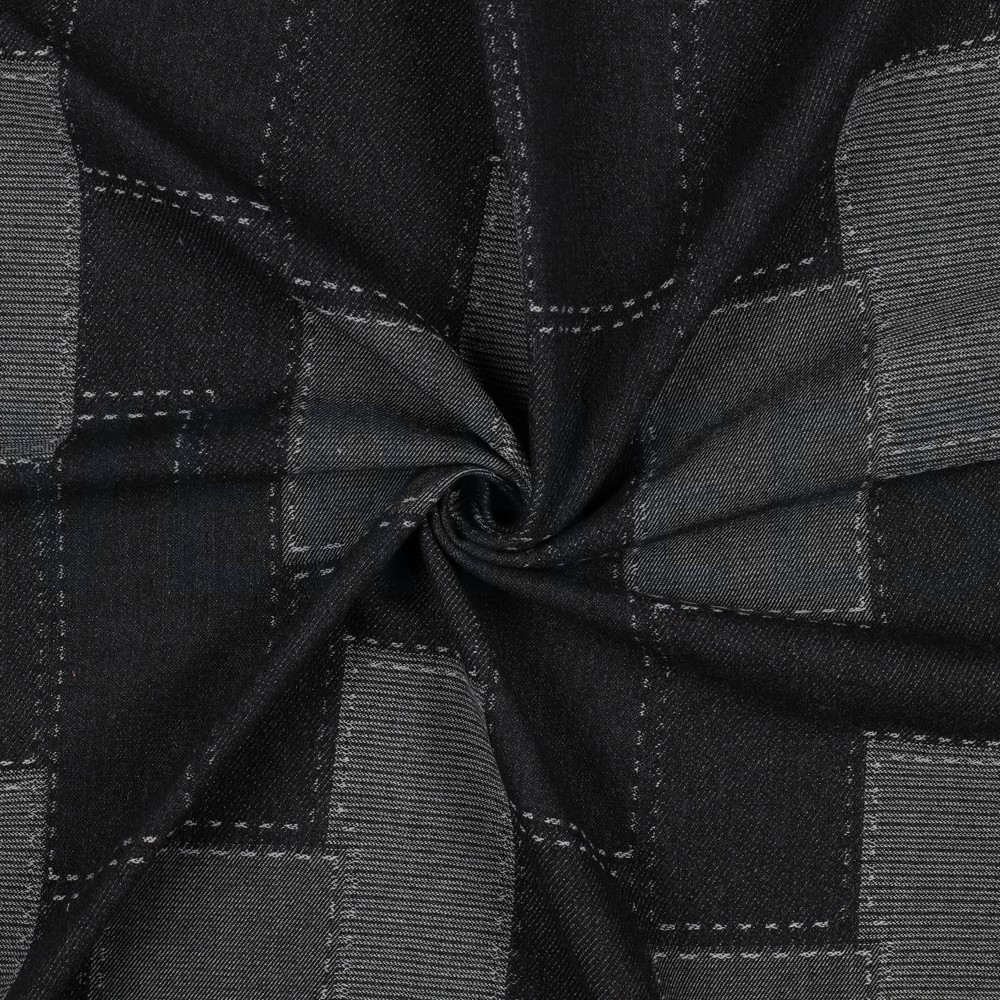 JEANS JACQUARD PATCHWORK NOIR #7