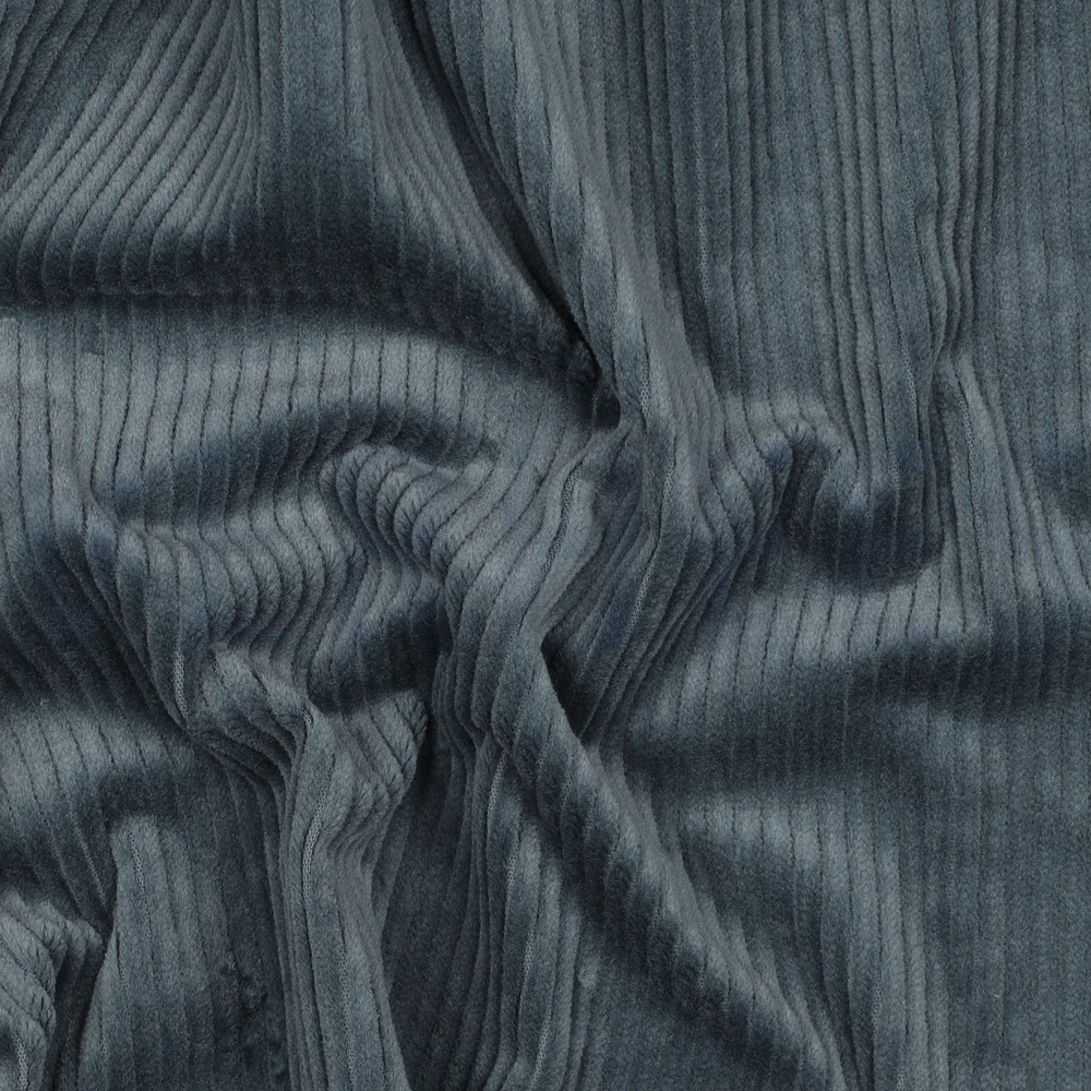 CORDUROY WASHED 6W STRETCH GREY BLUE #7