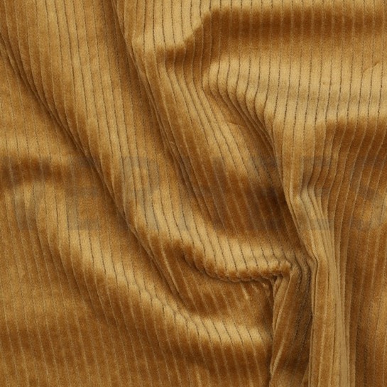 CORDUROY GEWASSEN 6W STRETCH MOSTERDGEEL #7