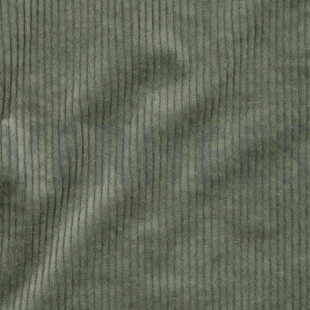 VELOURS CÔTELÉ LAVÉ 6W STRETCH VERT #7