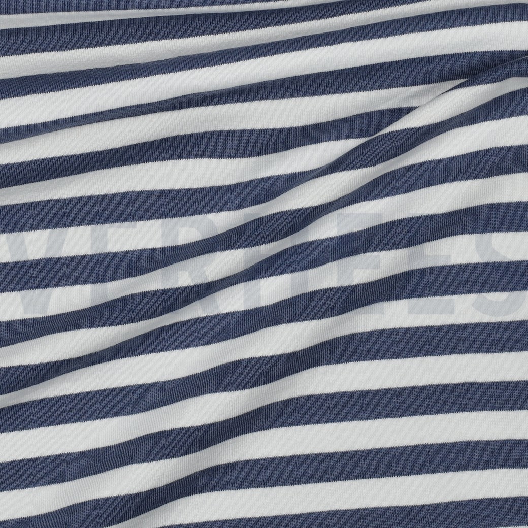 JERSEY YARN DYED STRIPES JEANS #7