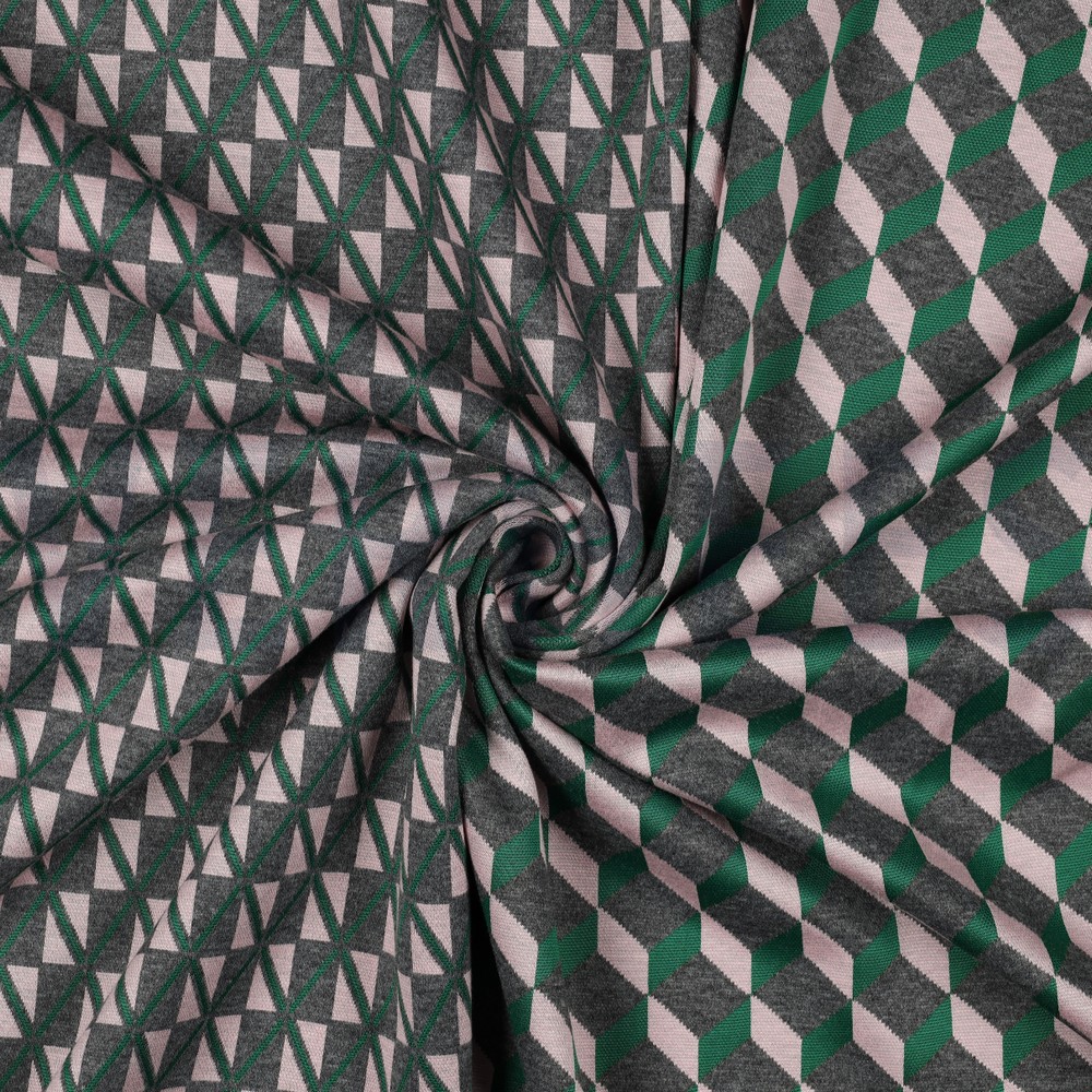 BREISEL JACQUARD GRAFISCH GROEN #7