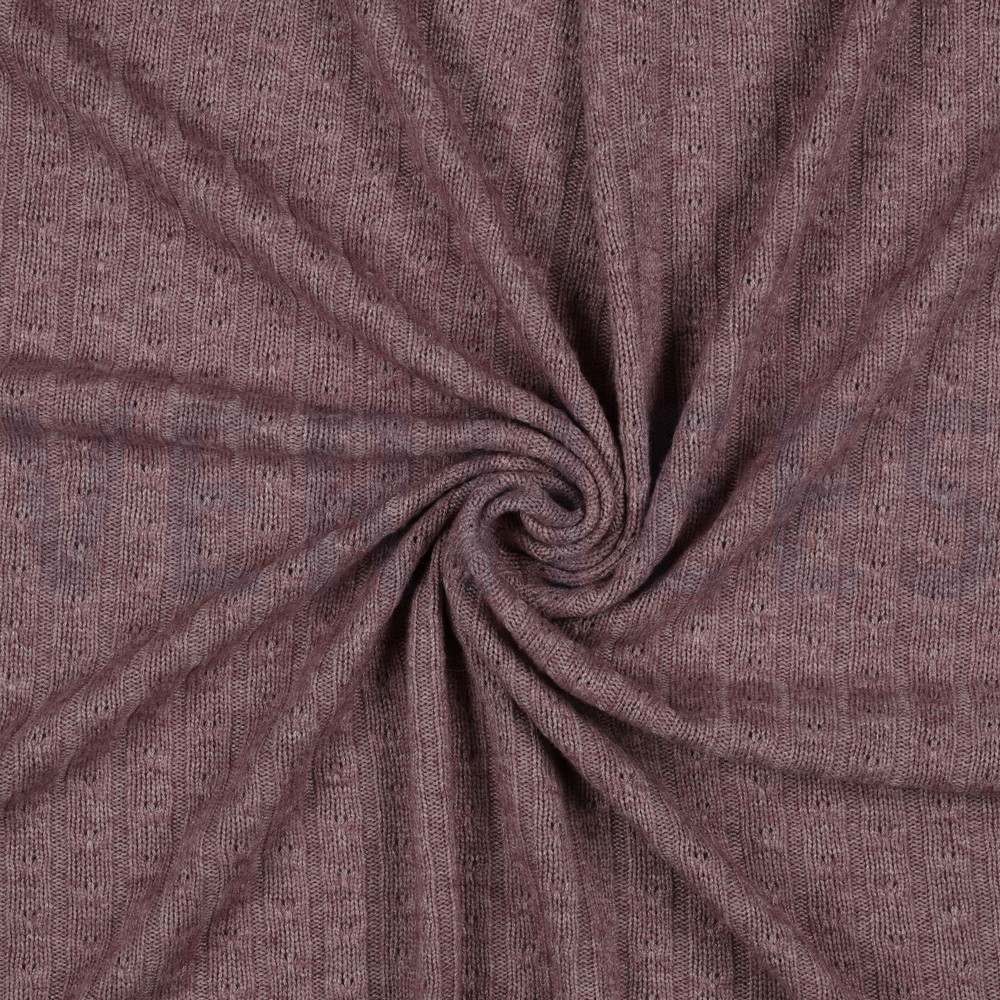 KNITTED CABLE OLD ROSE #7