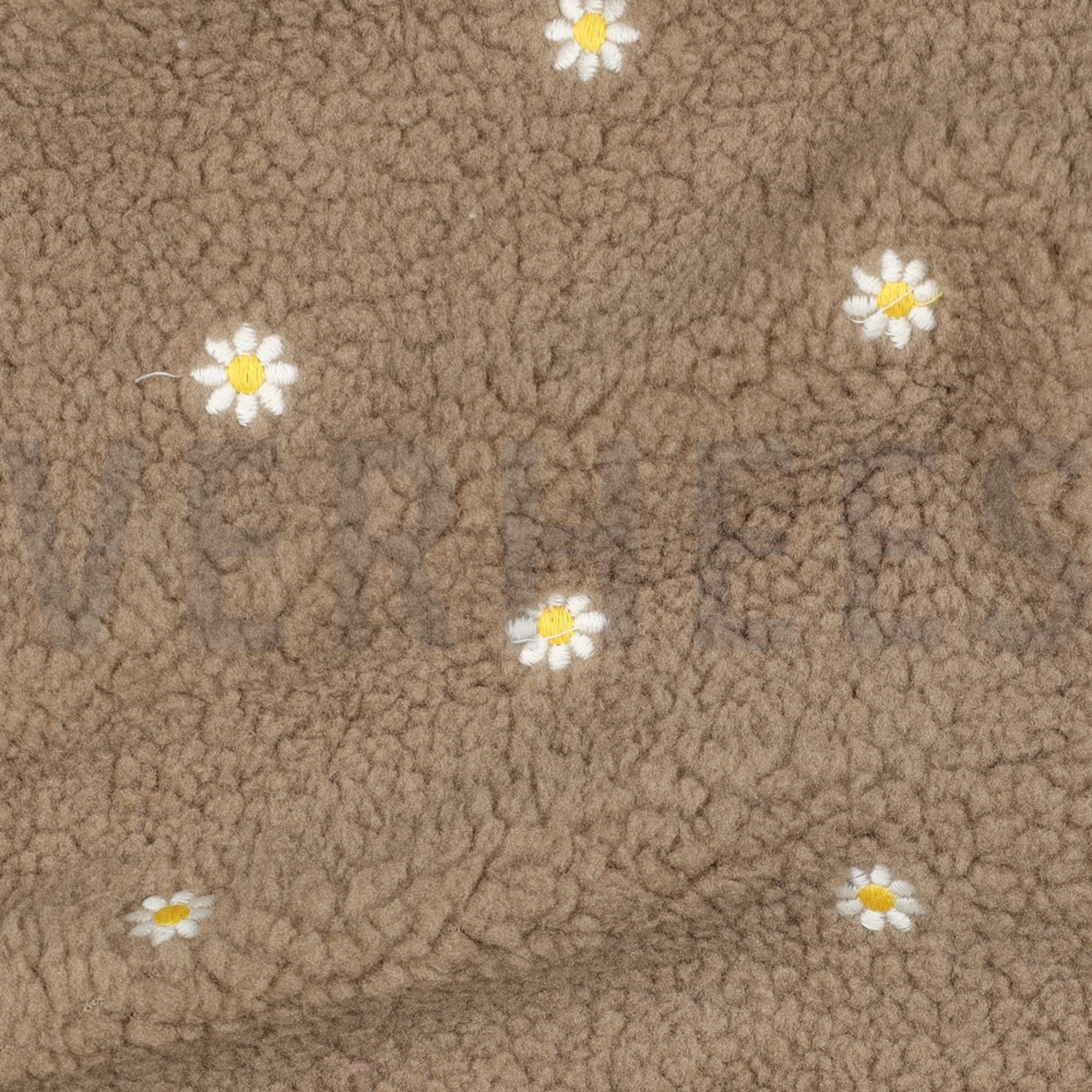 TEDDY EMBROIDERY FLOWERS TAUPE (high resolution) #2