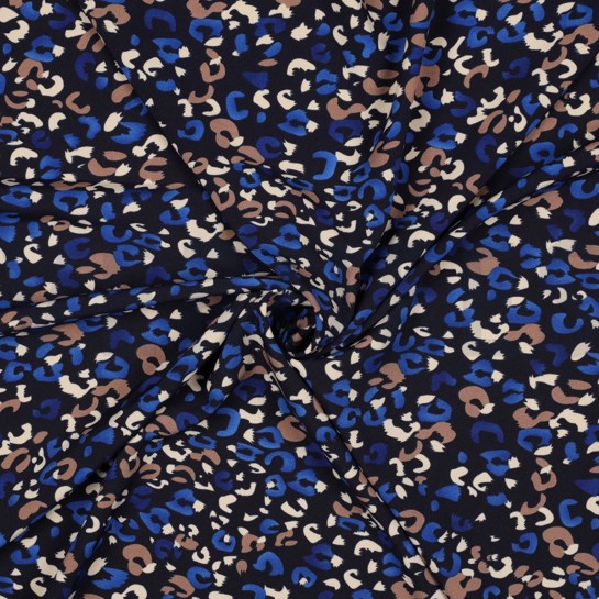 MAGNOLIA STRETCH ANIMAL SKIN NAVY #7