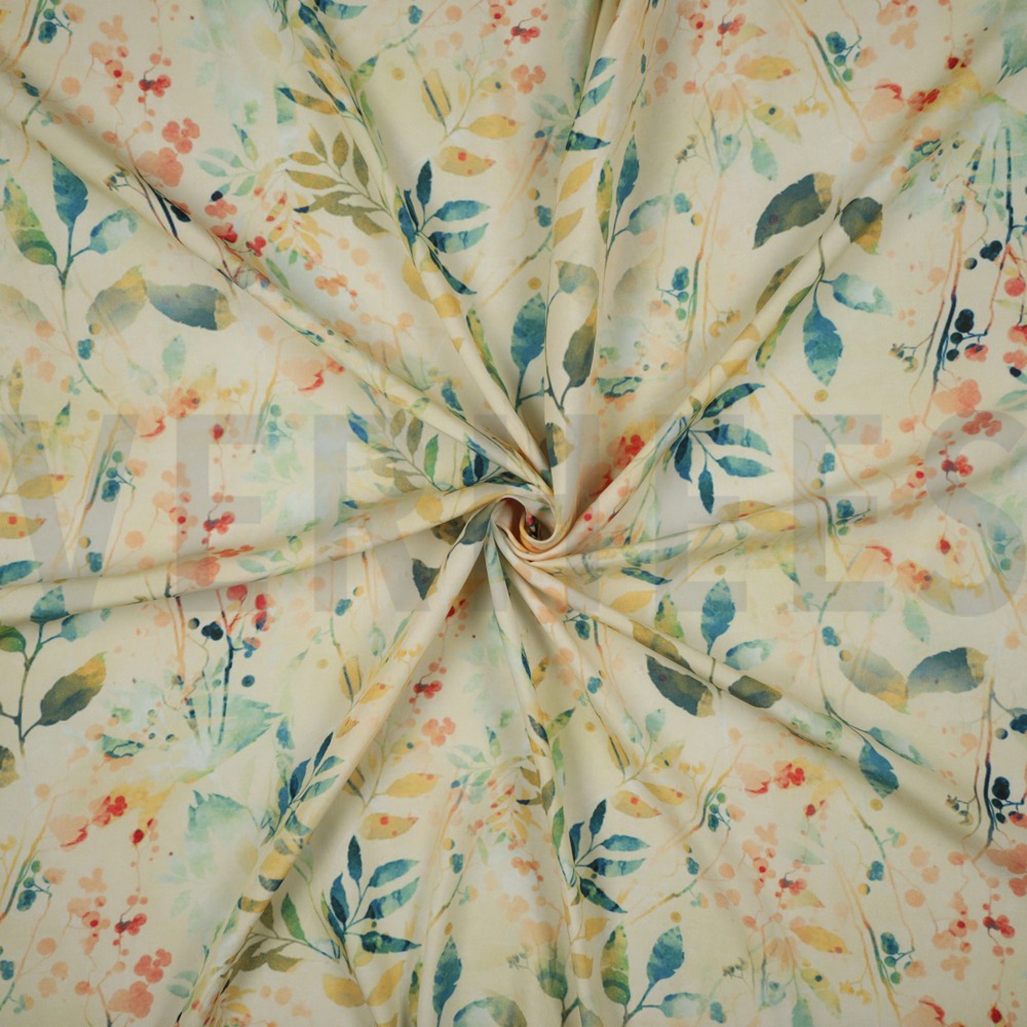 VISCOSE RADIANCE DIGITAAL BLADEREN GEEL (high resolution) #2