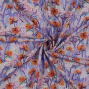 VISKOSE RADIANCE DIGITAL BLUMEN LILA/VIOLETT (thumbnail) #2