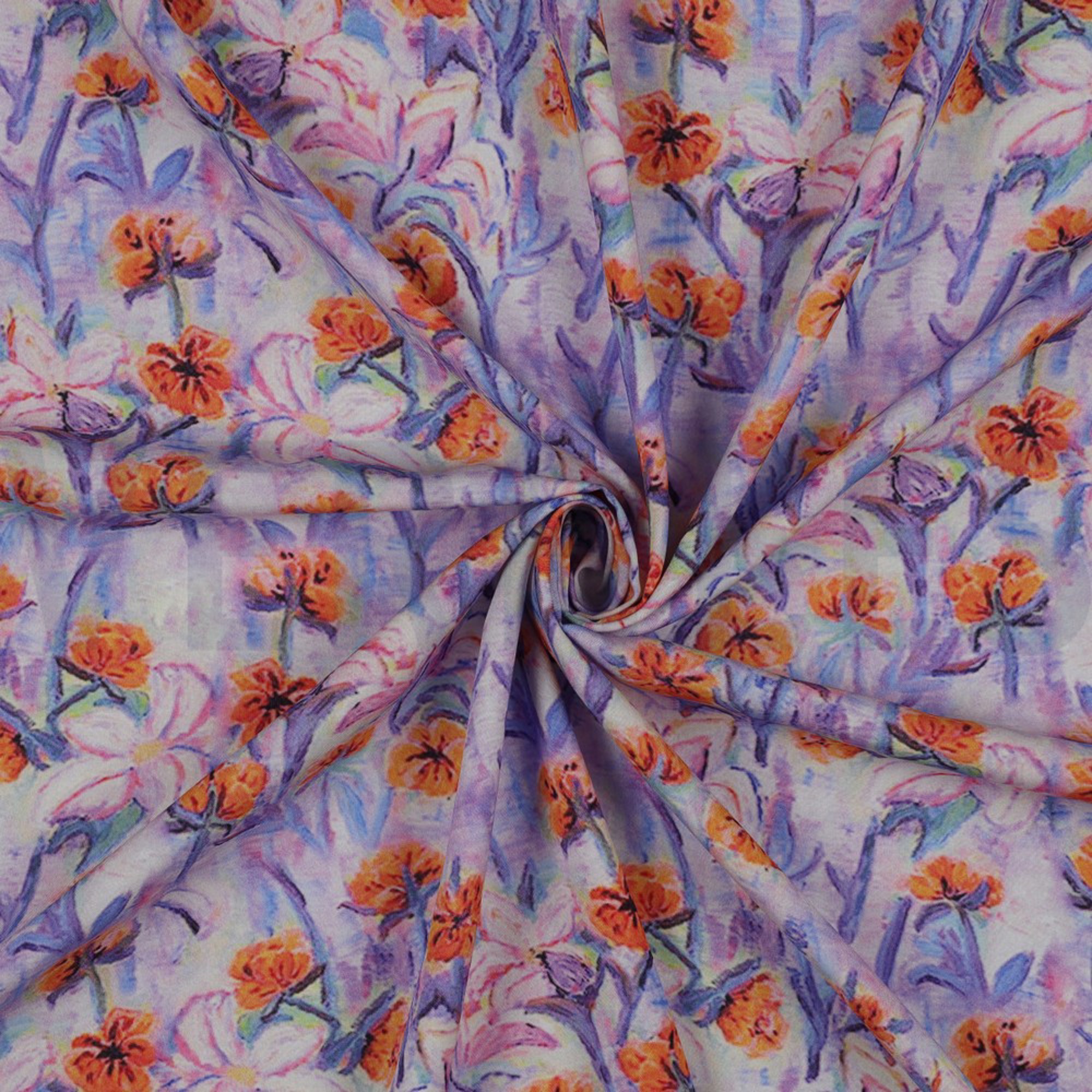 VISKOSE RADIANCE DIGITAL BLUMEN LILA/VIOLETT (high resolution) #2