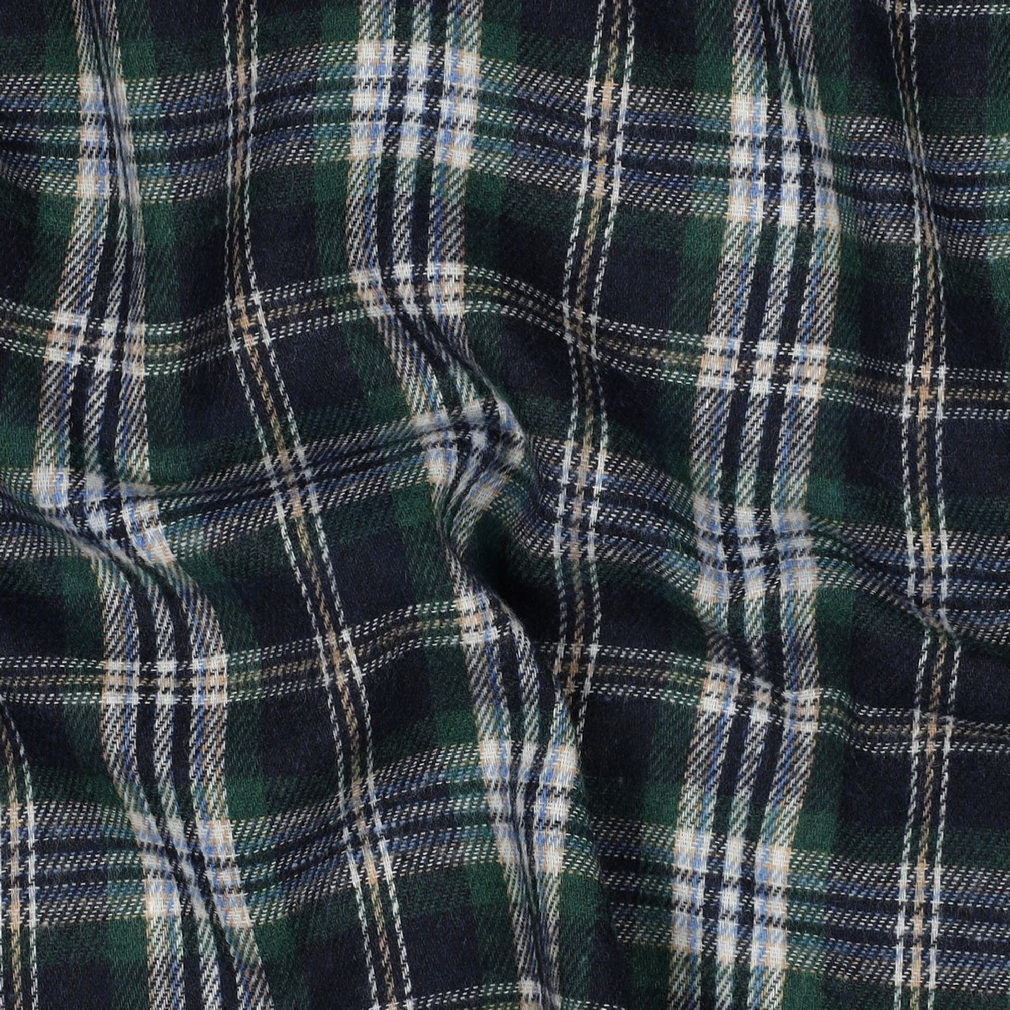 BRUSHED YARN DYED CHECKS NAVY (high resolution) #2