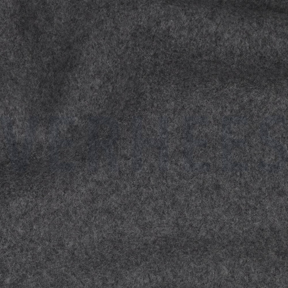 BAUMWOLLE FLEECE GOTS DUNKELGRAU MELIERT #7