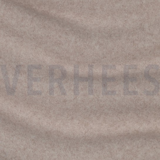 BAUMWOLLE FLEECE GOTS TAUPE MELIERT #7