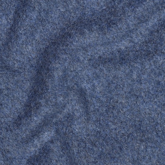 BAUMWOLLE FLEECE GOTS JEANS MELIERT #7