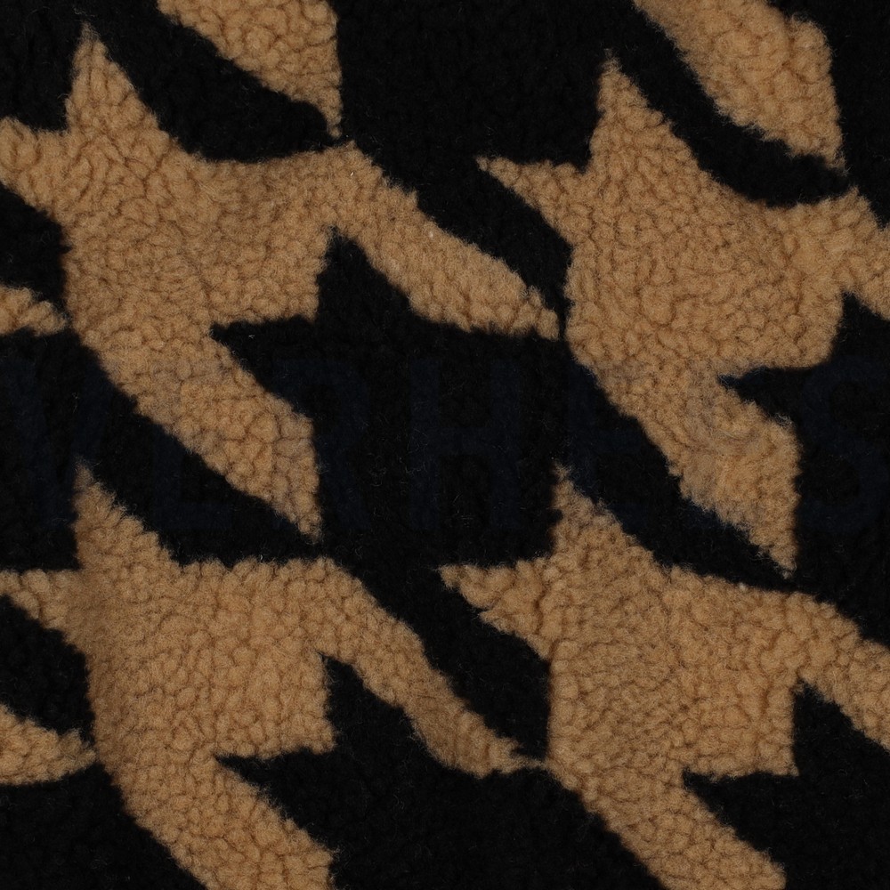 TEDDY JACQUARD PIED DE POULE CAMEL #7