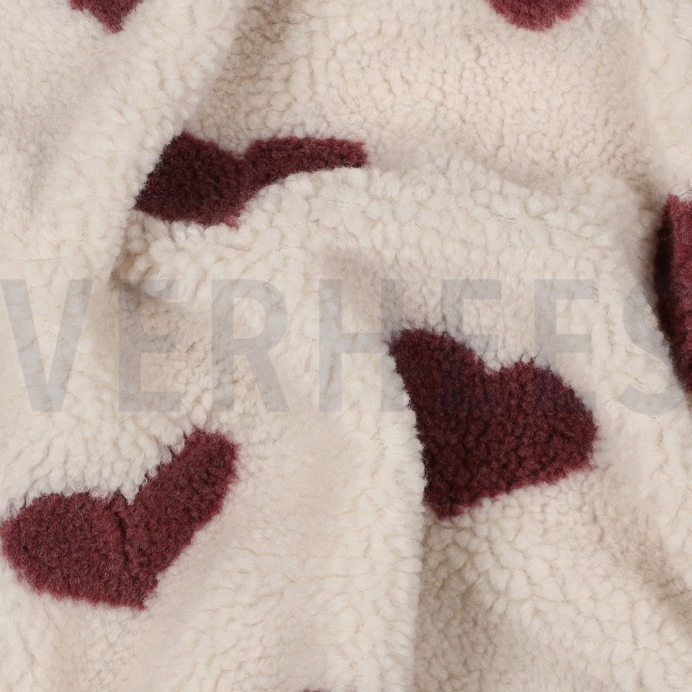 TEDDY JACQUARD HARTEN ROOD/ROUGE #7