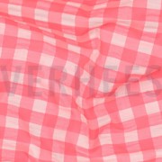 COTON TEINT FIL NÉON CARREAUX ROSE (thumbnail) #2