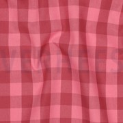 COTTON YARN DYED CHECKS MAUVE/ BURGUNDY (thumbnail) #2