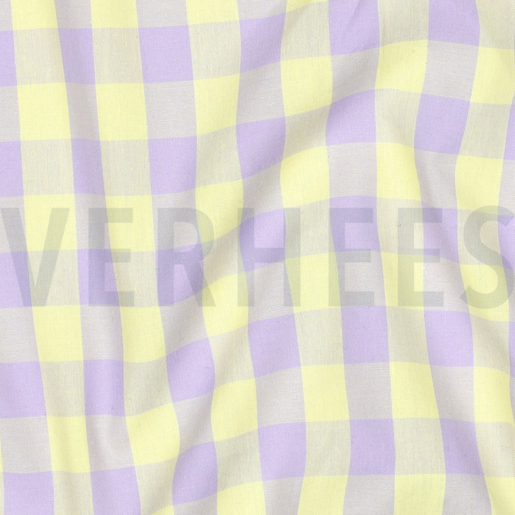 COTTON YARN DYED CHECKS YELLOW #7