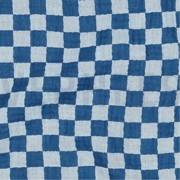 DOUBLE GAUZE DUBBELZIJDIGE RUITEN BLAUW (thumbnail) #2