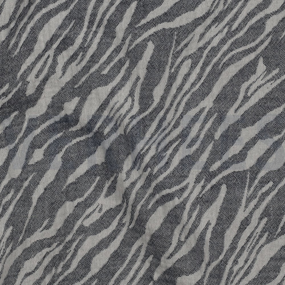 MUSSELIN JACQUARD TIEREHAUT MARINEBLAU #7