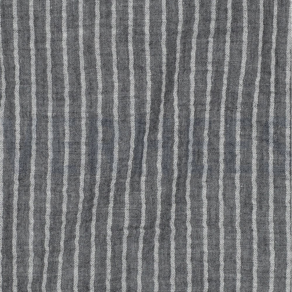 DOUBLE GAUZE YARN DYED STRIPES GREY #7