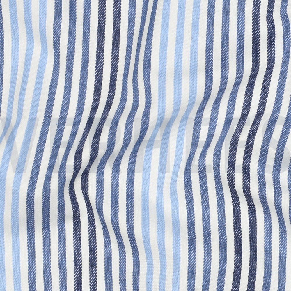 DENIM RAYURES JEAN BLEU #7