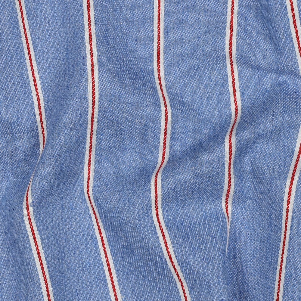DENIM STREPEN LICHTBLAUW #7