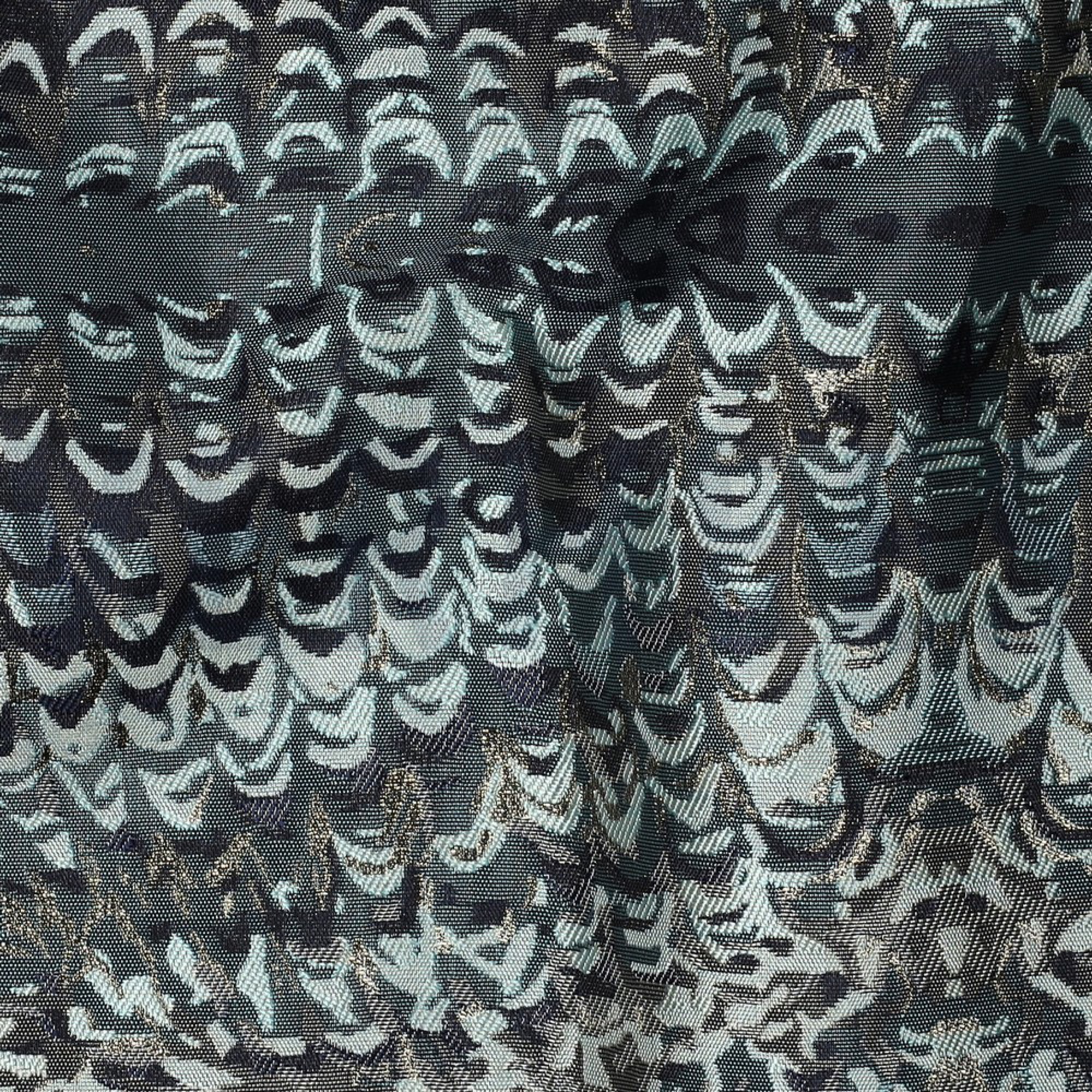 JACQUARD ABSTRACT LUREX PINE GREEN (high resolution) #2