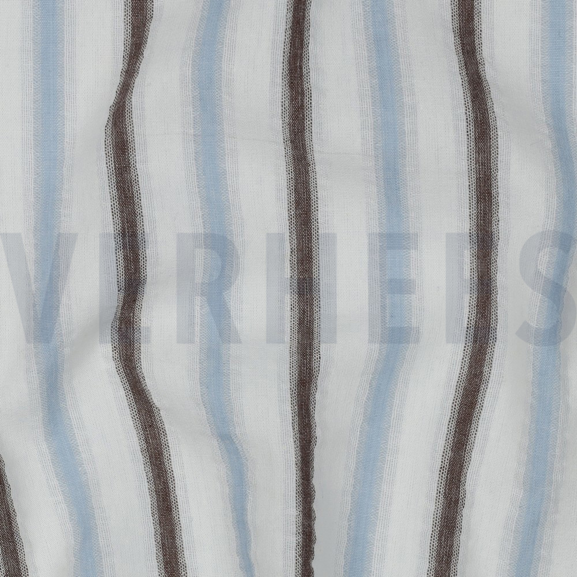 COTTON SEERSUCKER YARN DYED STRIPES BLUE (high resolution) #2