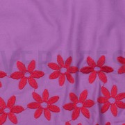 COTTON EMBROIDERY ONE-SIDE BORDER PURPLE/RED (thumbnail) #2