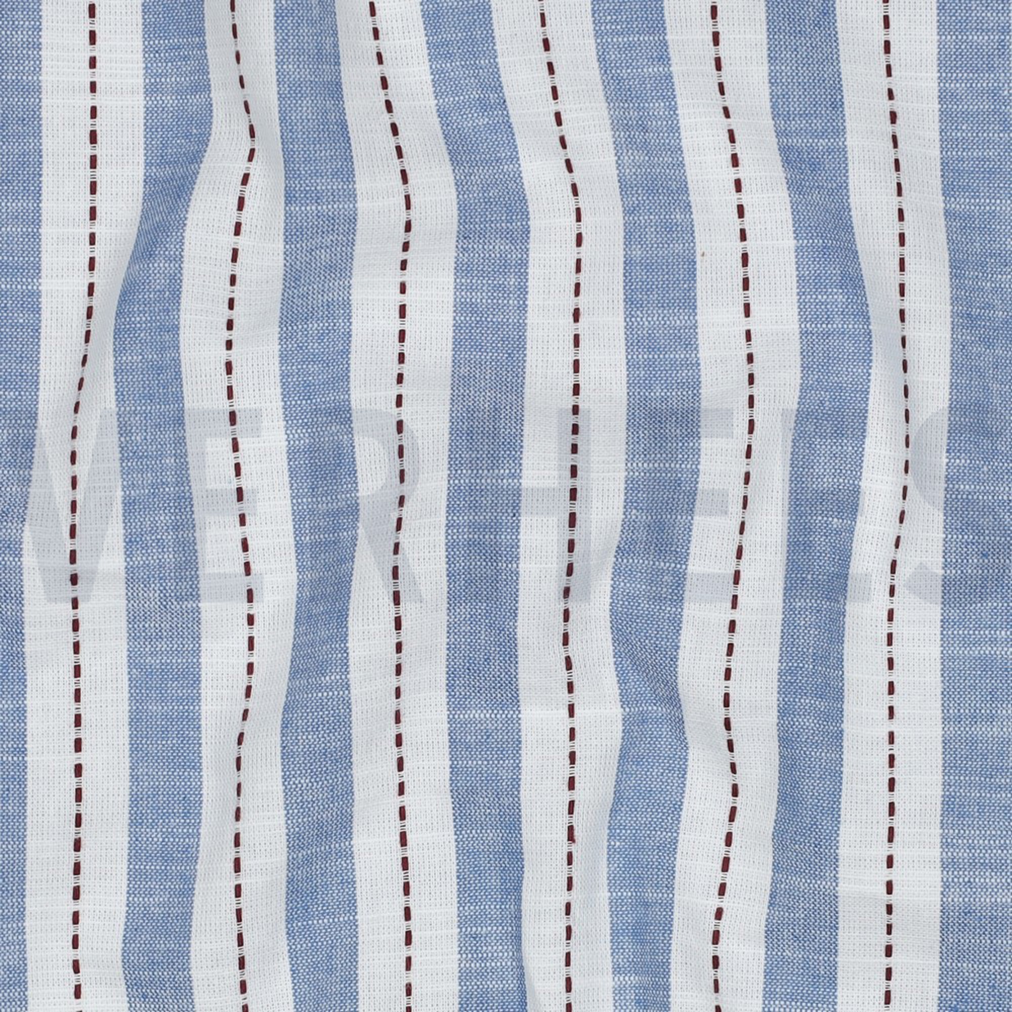 KATOEN GARENGEVERFD STREPEN BLAUW (high resolution) #2