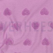 KATOEN BADSTOF GEBREID HARTEN LILA (thumbnail) #2