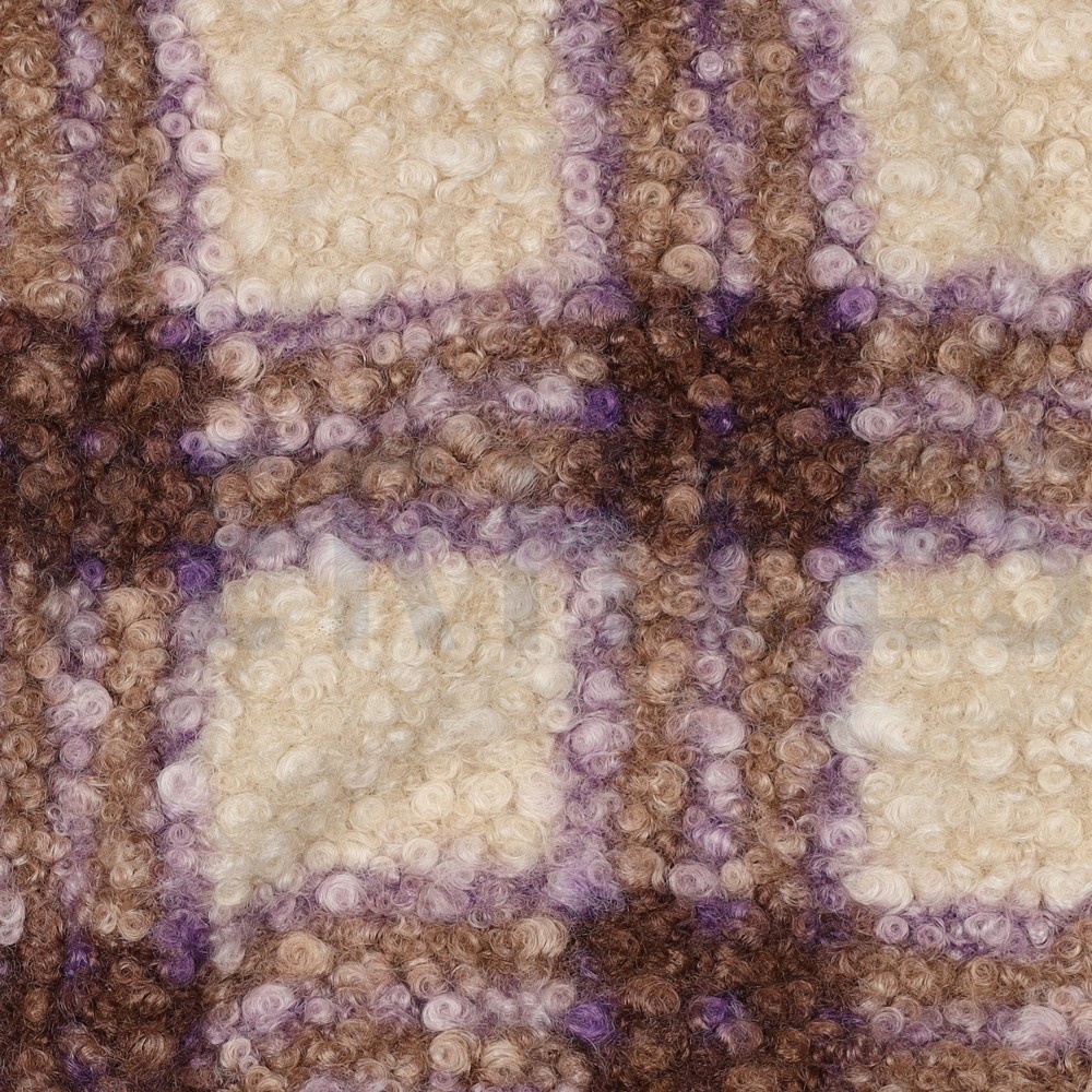 BOUCLÉ CARREAUX RAISIN #7
