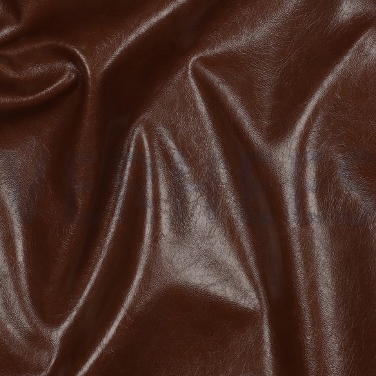 SIMILI CUIR BRILLANT STRETCH BRUN #7