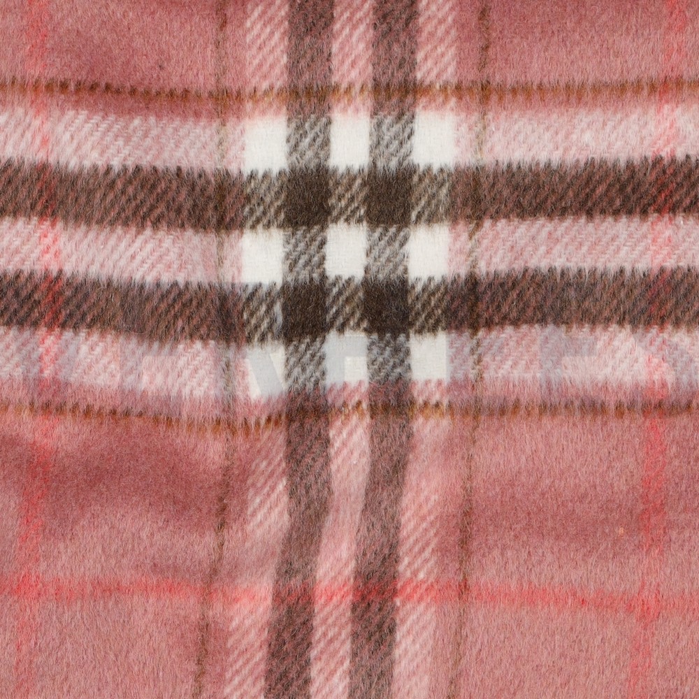 GEBORSTELDE MANTELSTOF GARENGEVERFD RUITEN BLUSH #7