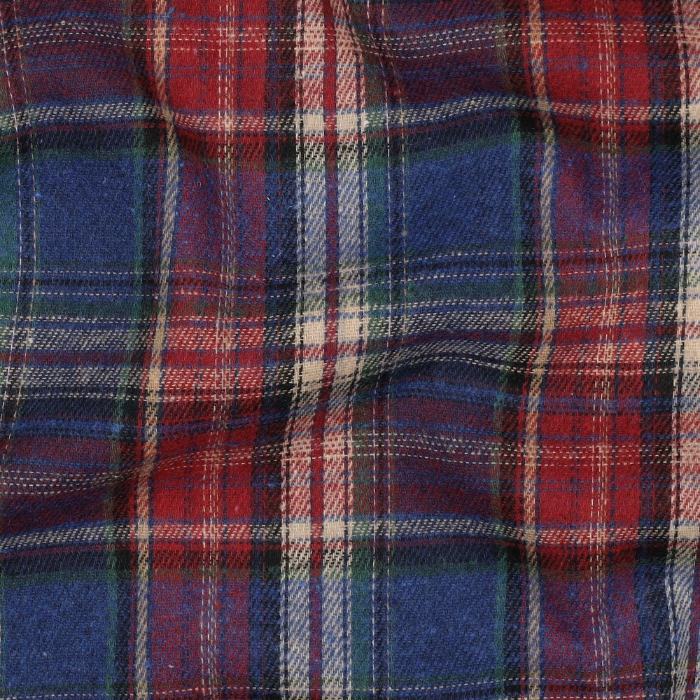 BRUSHED YARN DYED CHECKS BURGUNDY #7
