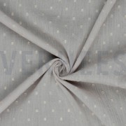 COTON FROISSÉ DOBBY LUREX OR ROSE POUDRÉ (thumbnail) #2