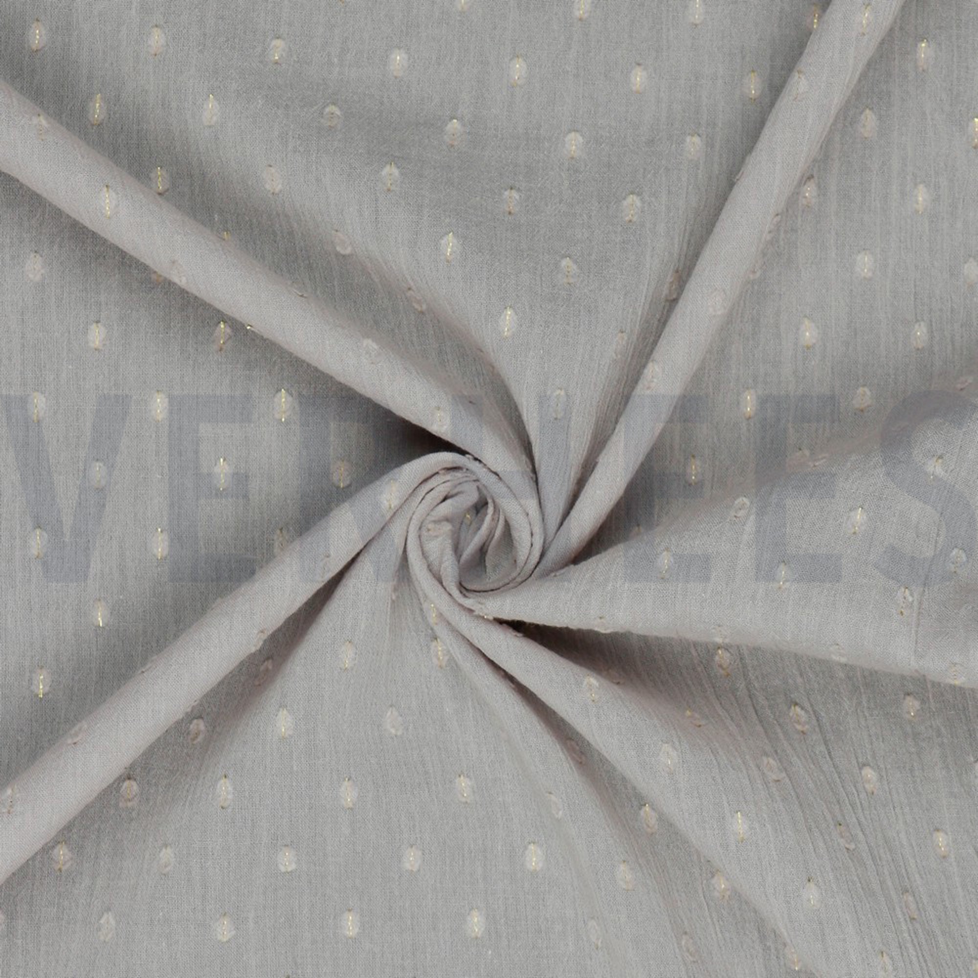 COTON FROISSÉ DOBBY LUREX OR ROSE POUDRÉ (high resolution) #2